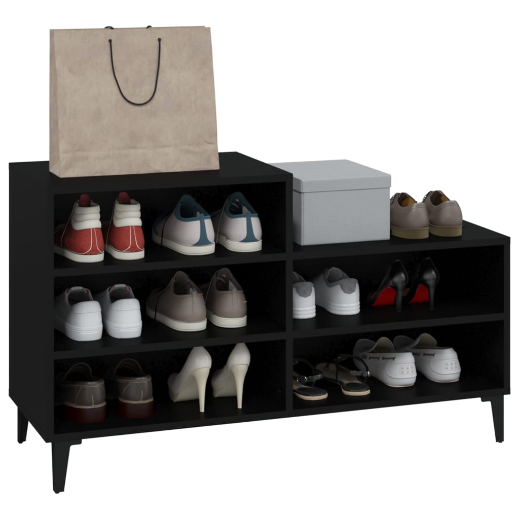 Schuhregal Weiß 102x36x60 cm Holzwerkstoff