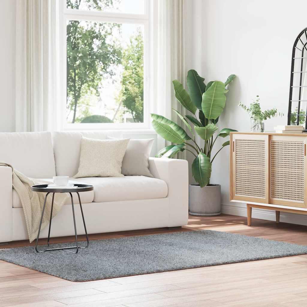 Teppich Shaggy Hochflor NAVARRA Beige 60x100 cm Polyester