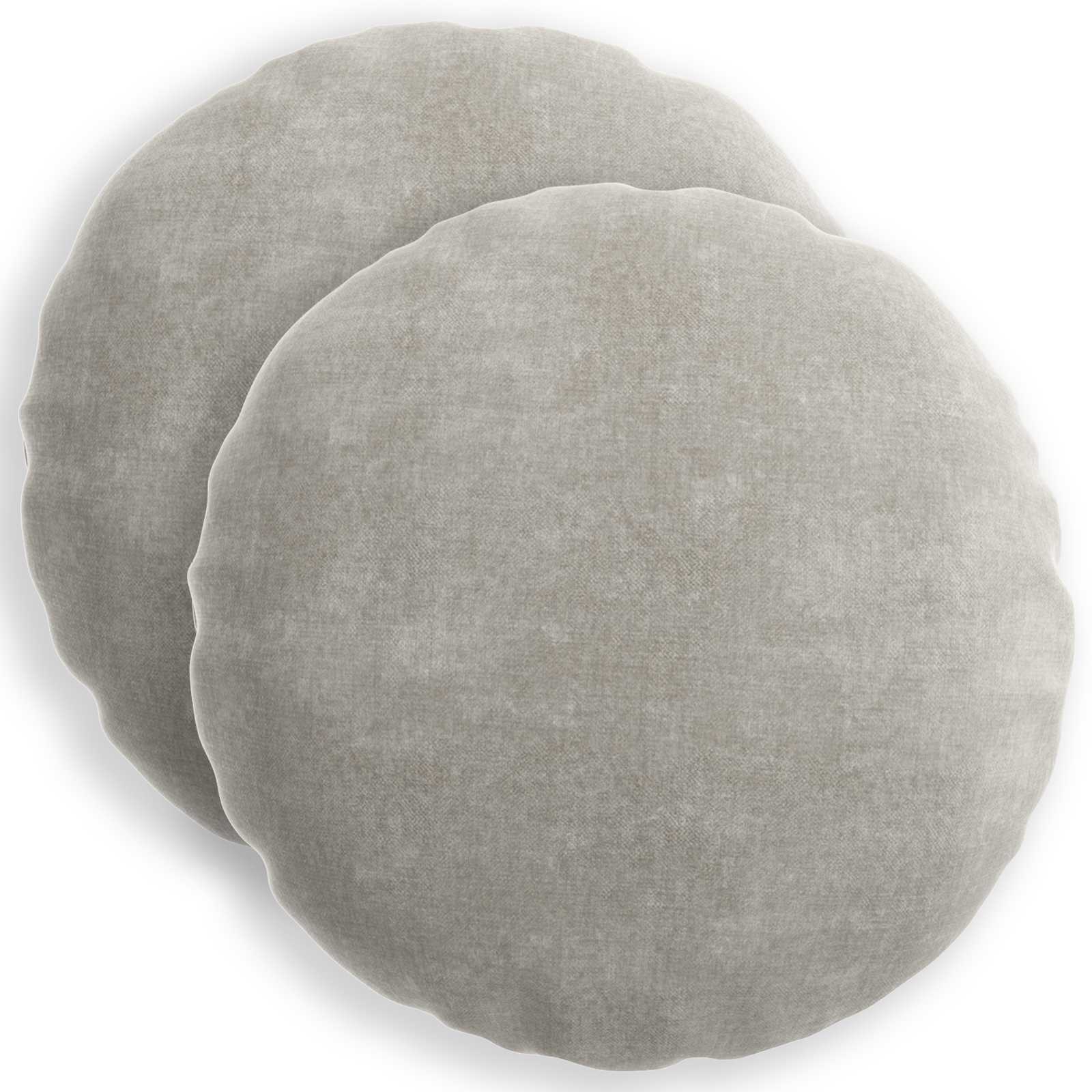 Kissenbezug 6 Stk. HEERLEN Dunkelgrau 30 x 30 cm Chenille-Stoff