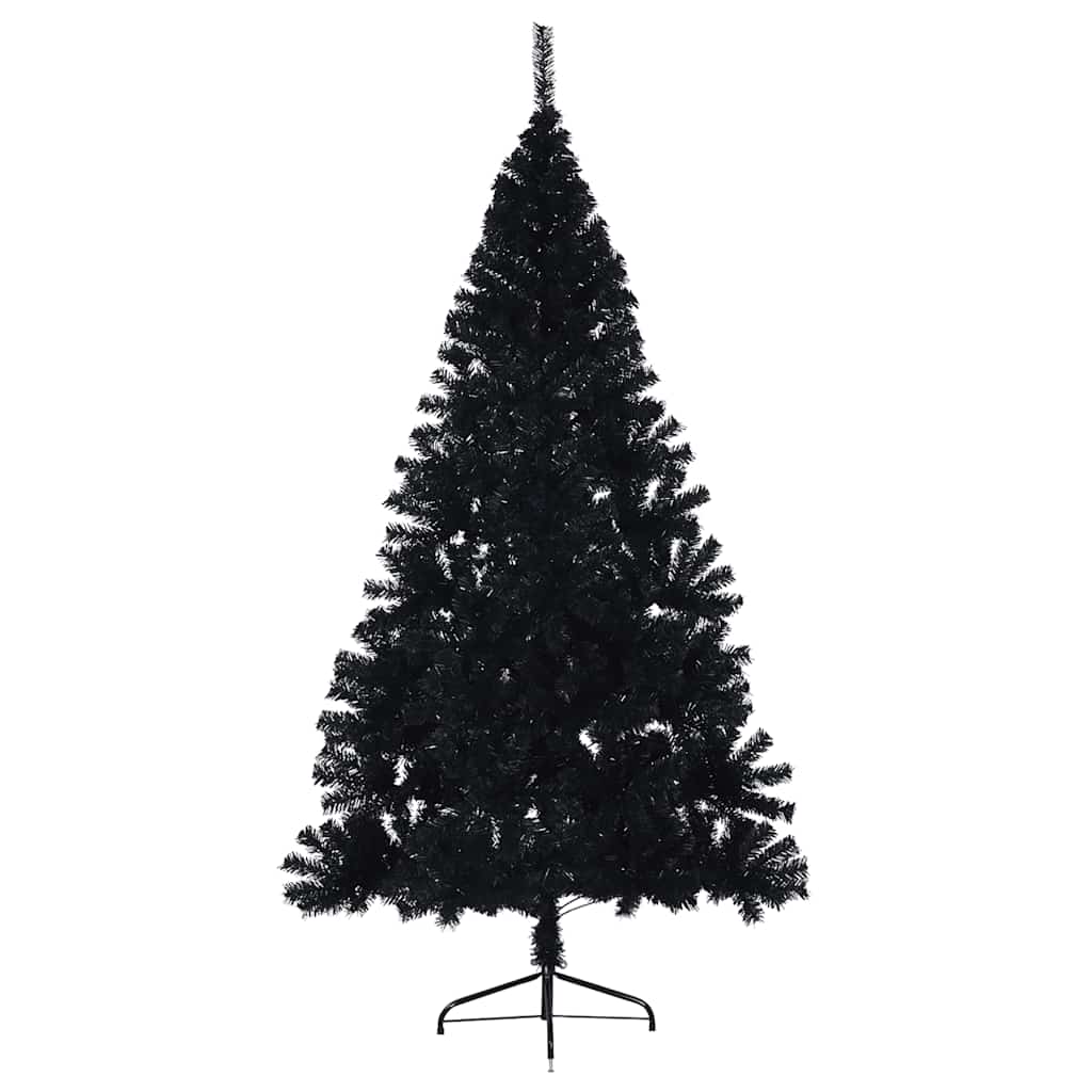 Künstlicher Halb-Weihnachtsbaum mit Ständer Grün 150 cm PVC