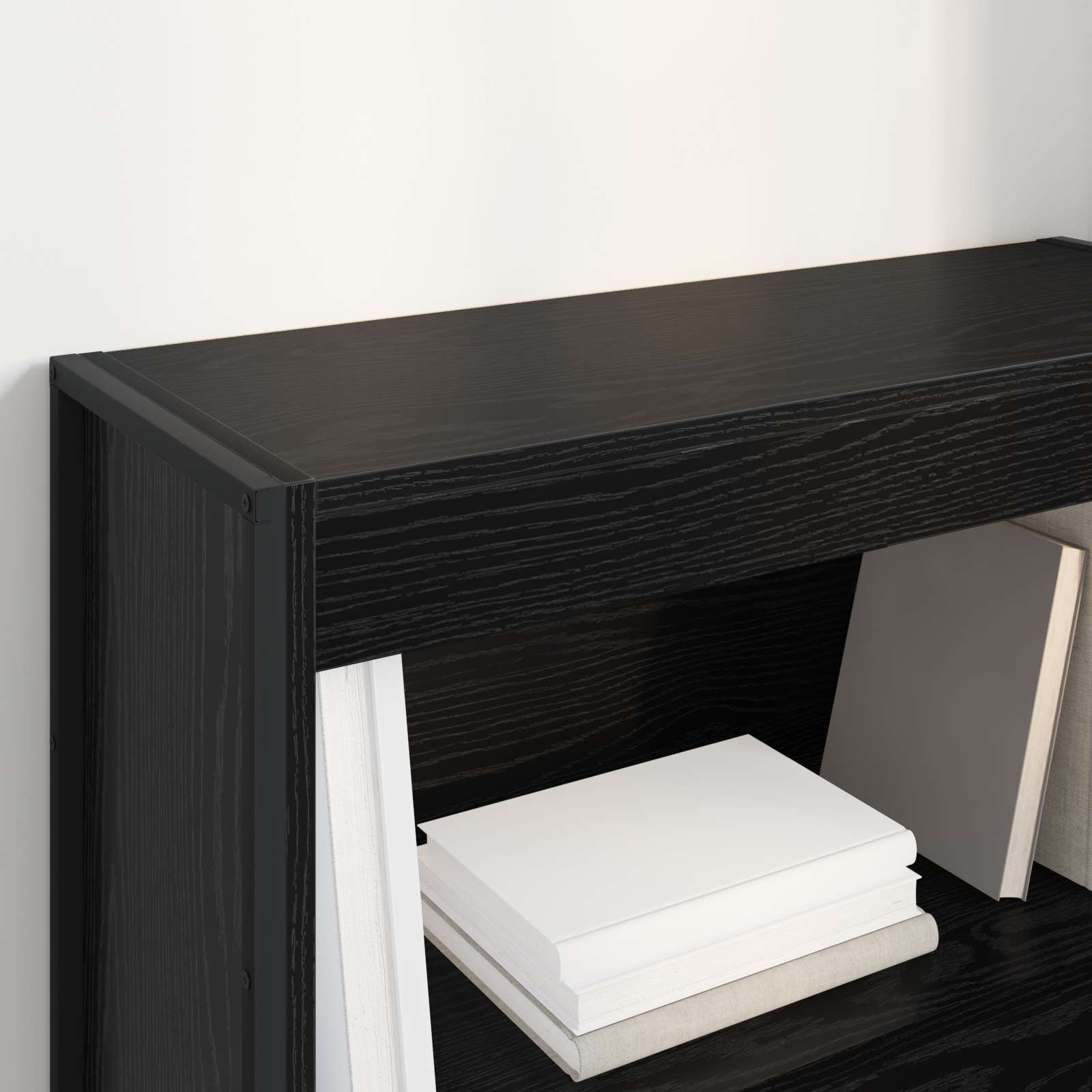 Bücherregal 2 pcs Schwarz Eichen-Optik 60 x 30 x 189,5 cm