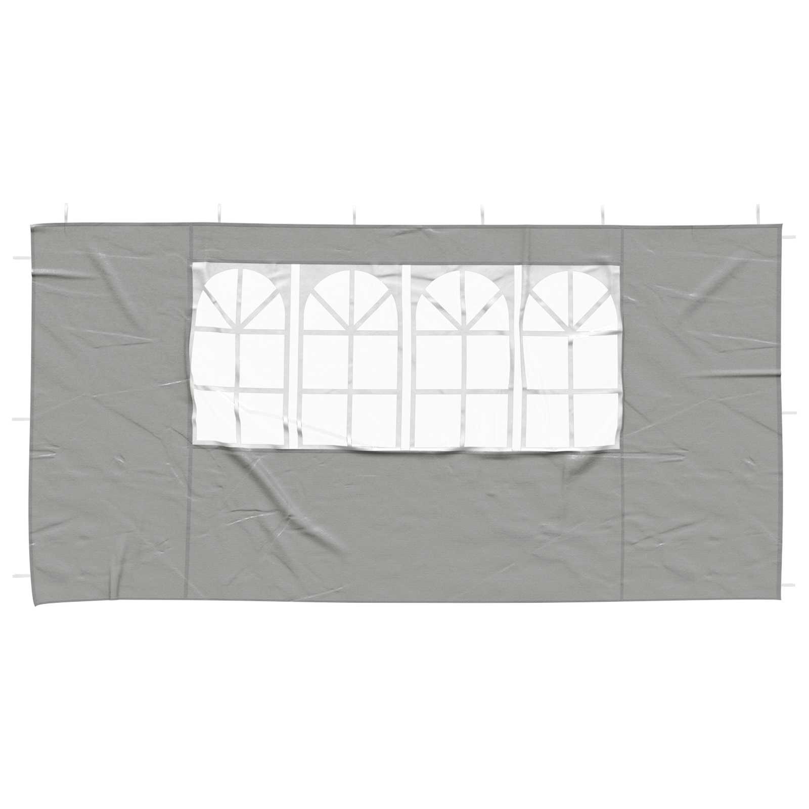 Party Zelt Seitenteil 2 pcs 300 x 195 cm Rot PE und Stahl