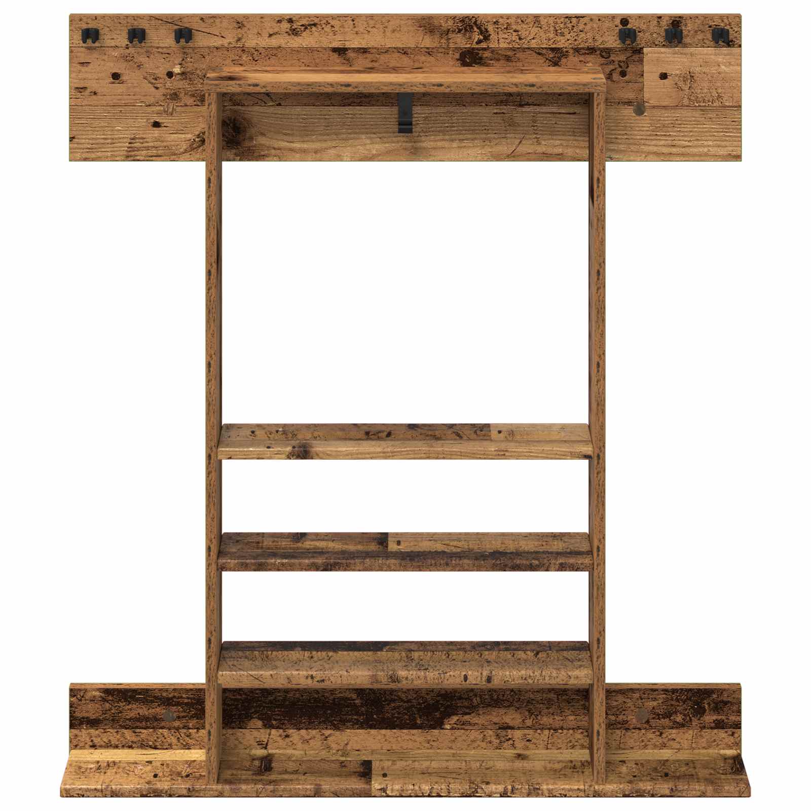 Billardqueue-Ständer Holzwerkstoff 93 x 12 x 103 cm Weiß