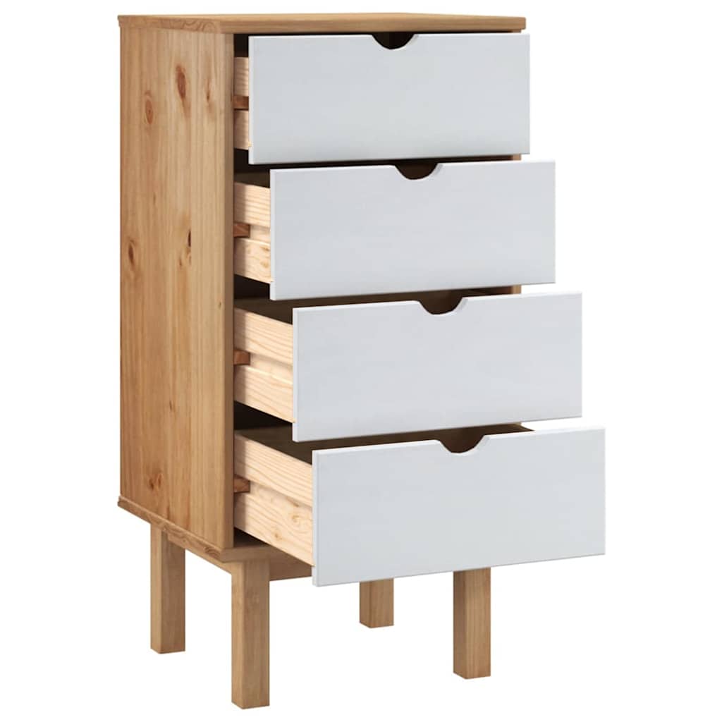 Schubladenschrank OTTA 45x39x90 cm Massivholz