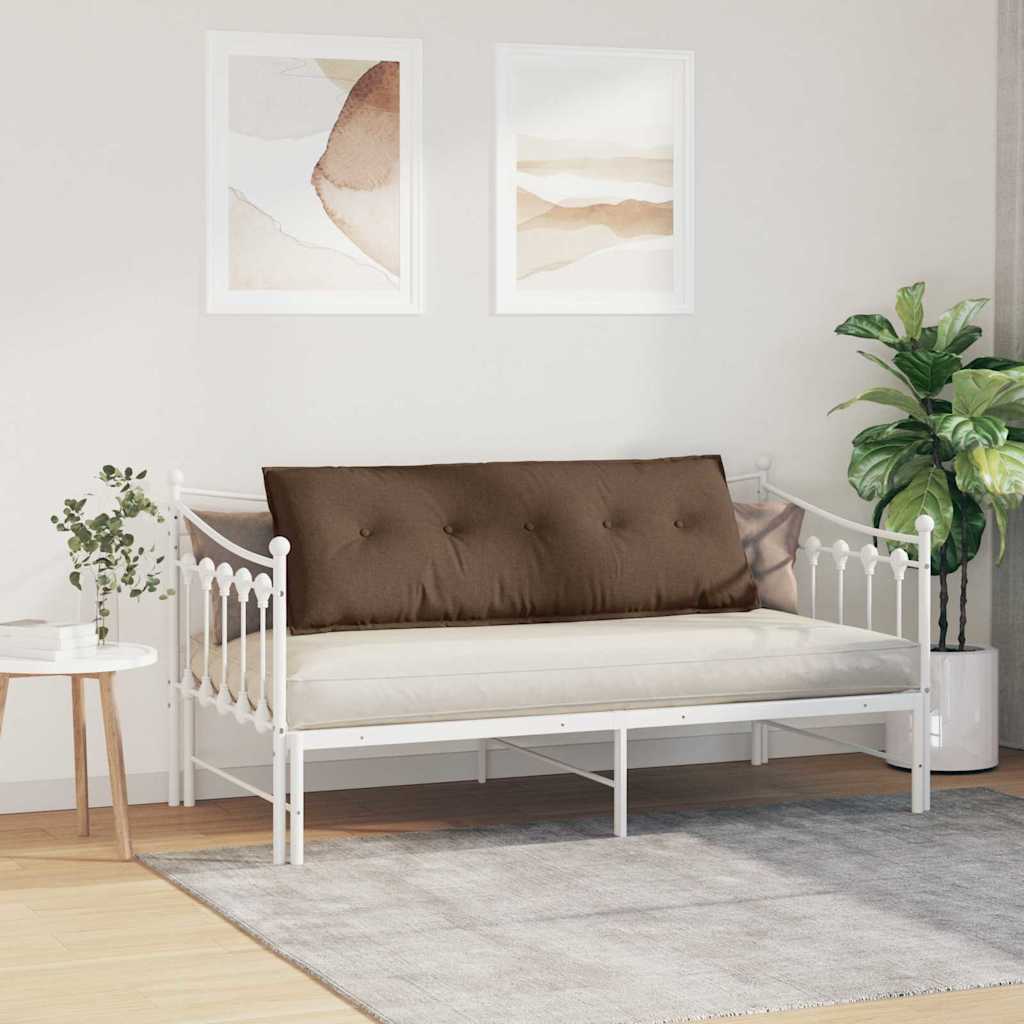 Rückenkissen Hellgrau 50 x 19 x 45 cm Stoff