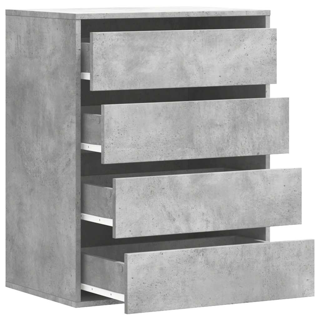 Schubladenschrank Schwarz Eichen-Optik 41 x 40 x 58 cm