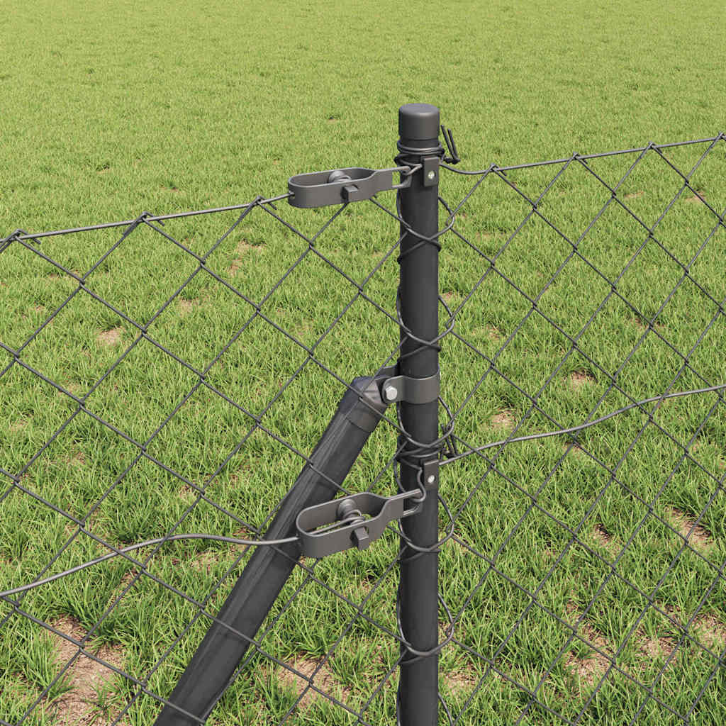 Outdoor Kettenglied-Zaun Erdfixierung 10 x 0,4 m Grün Netz