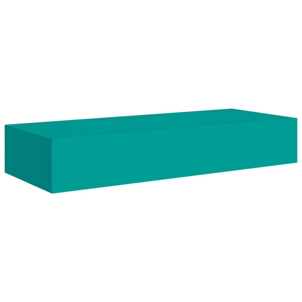Wandregal mit Schublade Weiß 40x23,5x10 cm MDF