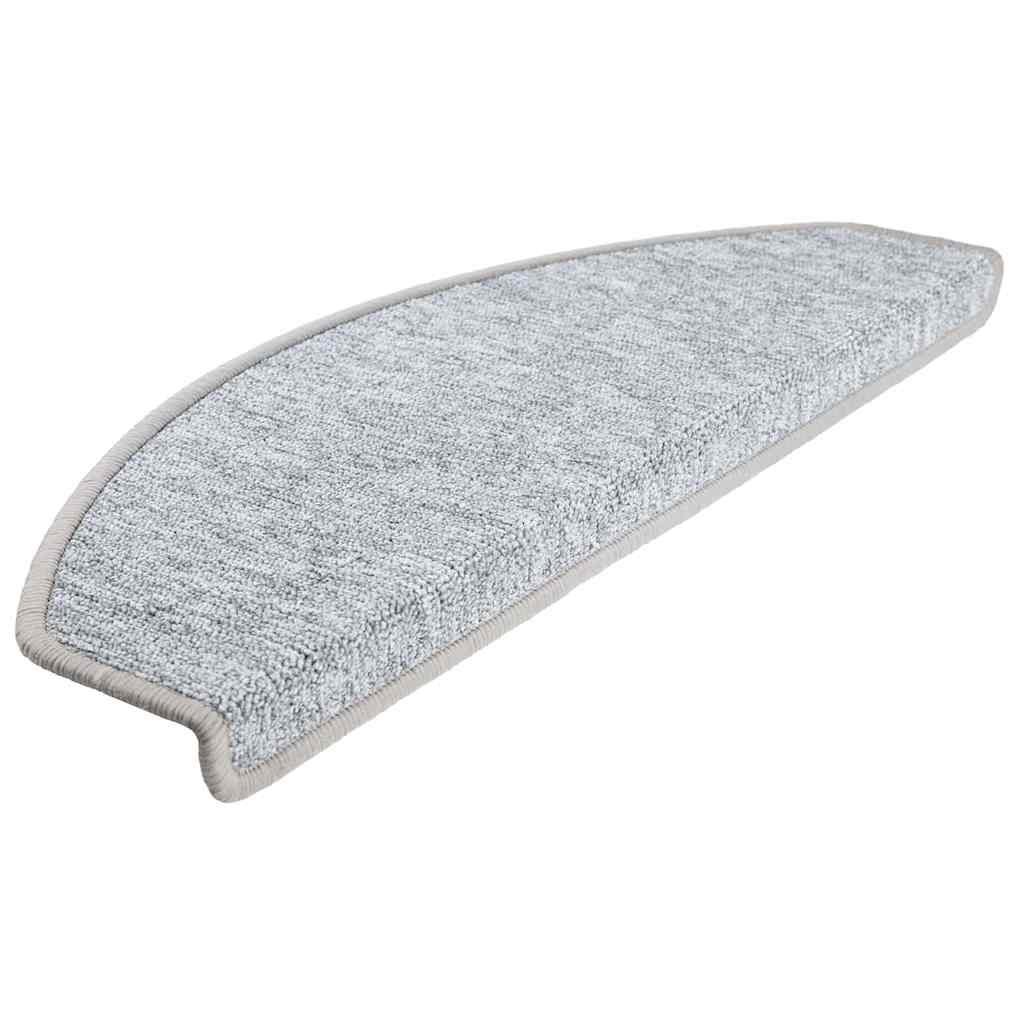 Stufenmatten 15 Stk. 56x17x3 cm Anthrazit Halbrund