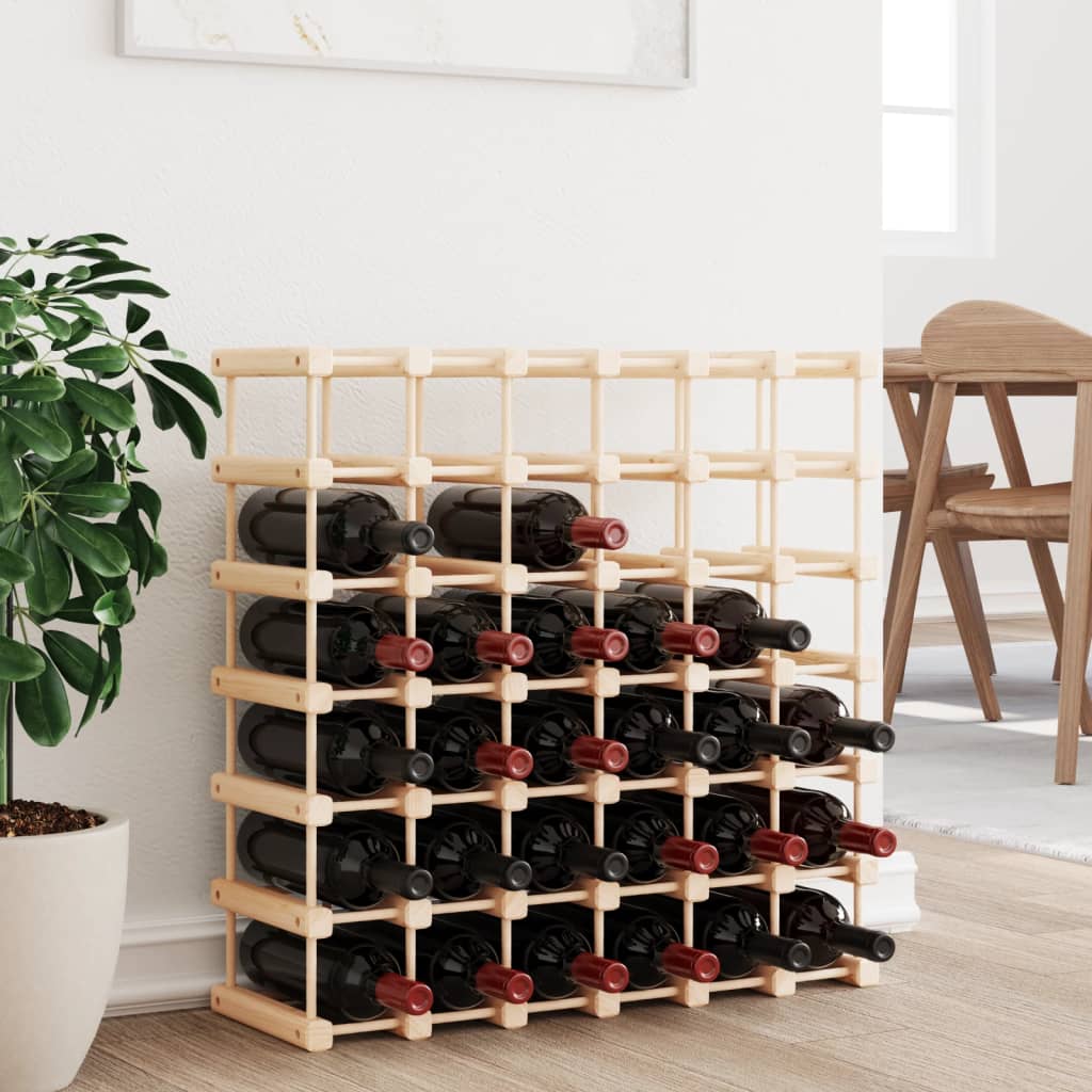 Weinregal für 20 Flaschen 46,5x23x46,5 cm Massivholz Kiefer