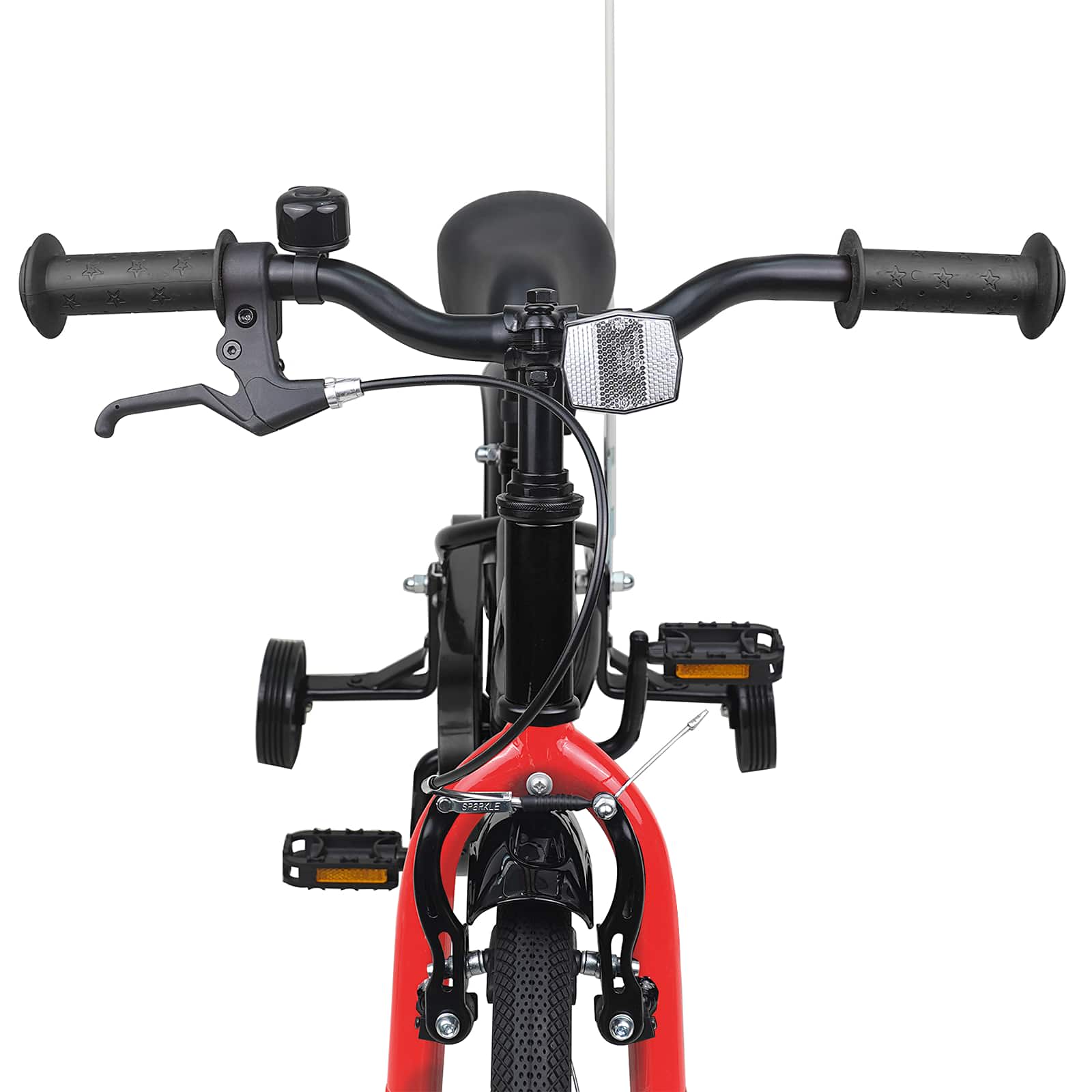 Kinderfahrrad 12 Zoll für 2-4 Jahre alt Schwarz