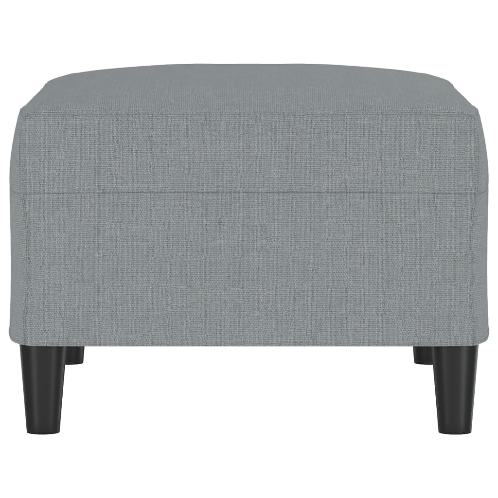 Fußhocker Hellgrau 60x50x41 cm Stoff