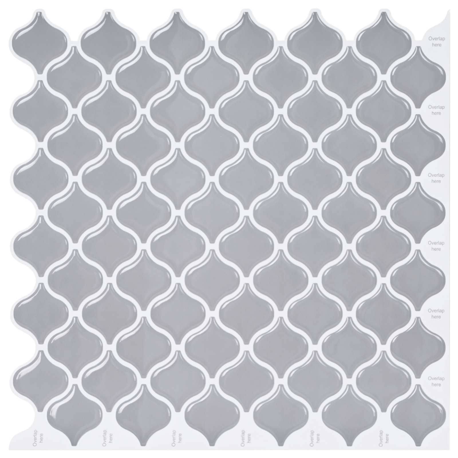 Lanturn Fliese 10 pcs Weiß 27 x 27 cm Polyurethan und PET