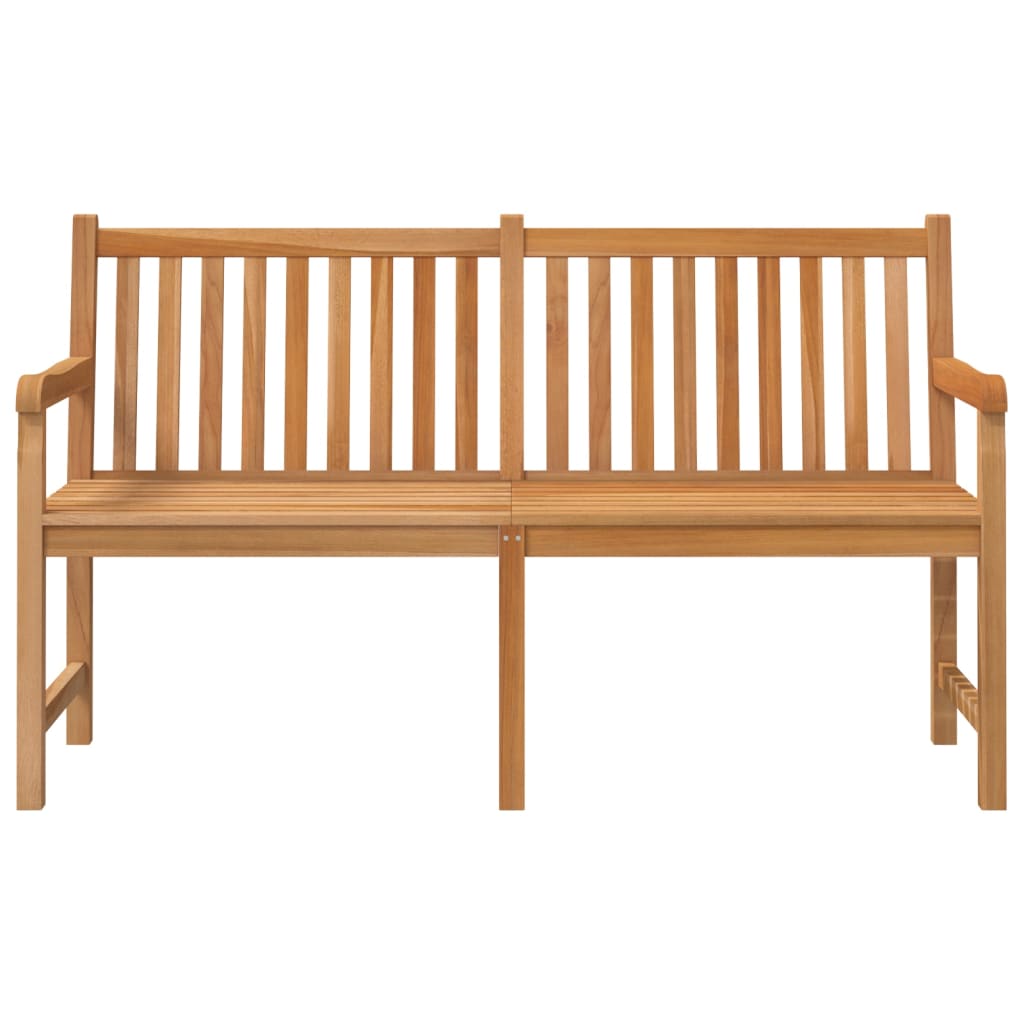 Gartenbank 114 cm Massivholz Teak