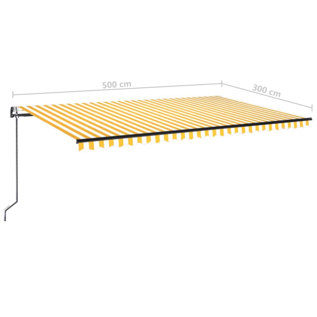 Markise Automatisch Einziehbar 350x250 cm Creme