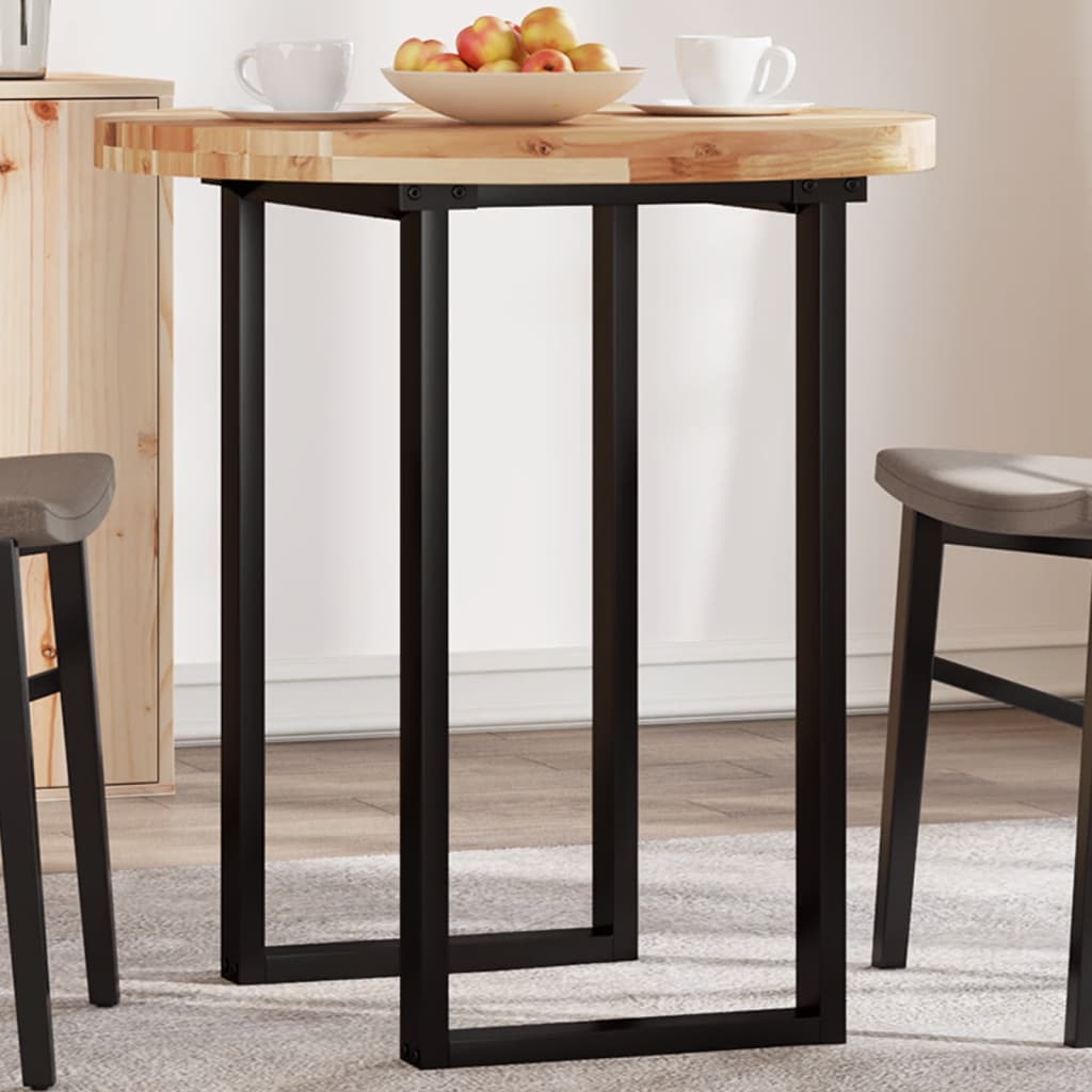 Tischplatte Rund Ø40x2 cm Massivholz Akazie