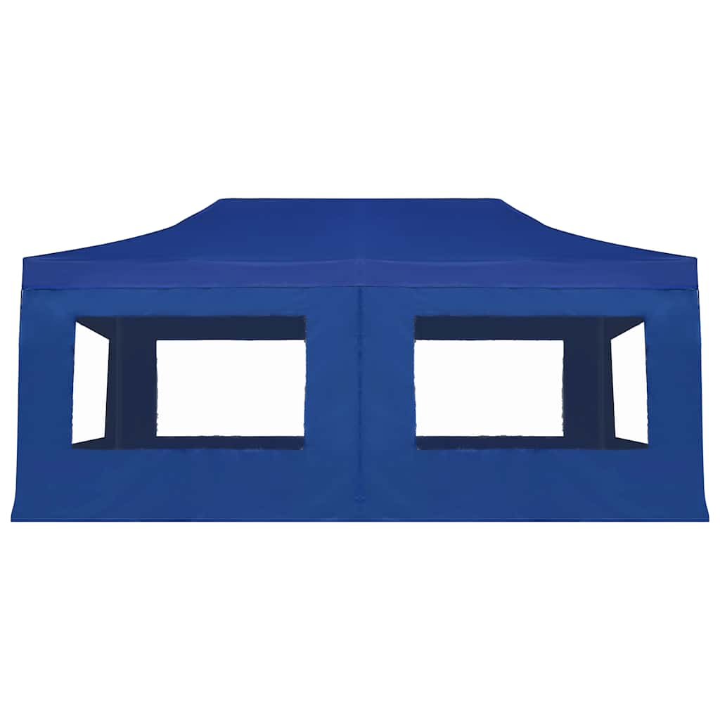 Profi-Partyzelt Faltbar mit Wänden Aluminium 3×3m Weiß