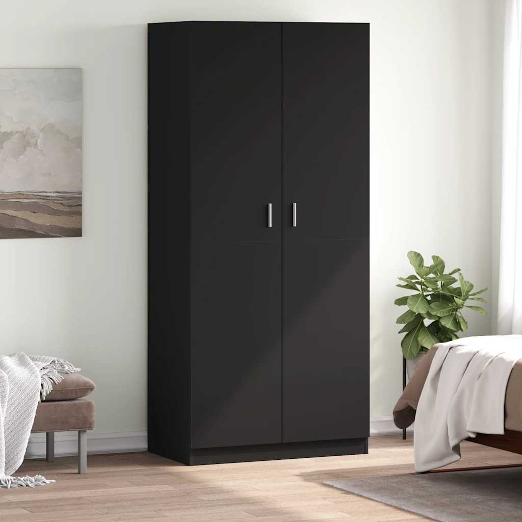 Kleiderschrank Weiß 90x52x200 cm Holzwerkstoff