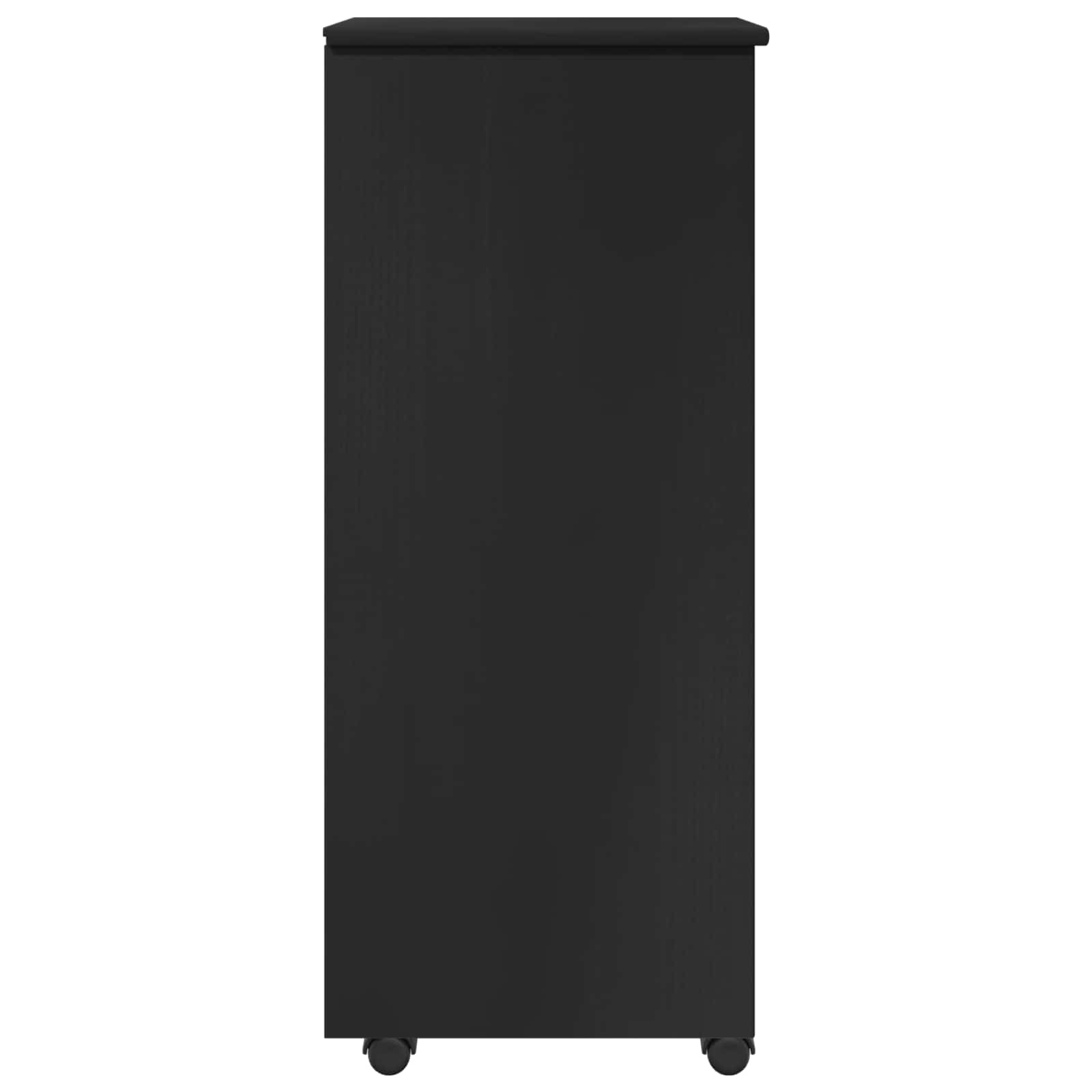 Rollschrank Honigbraun 34 x 39 x 93,5 cm Massivholz Kiefer