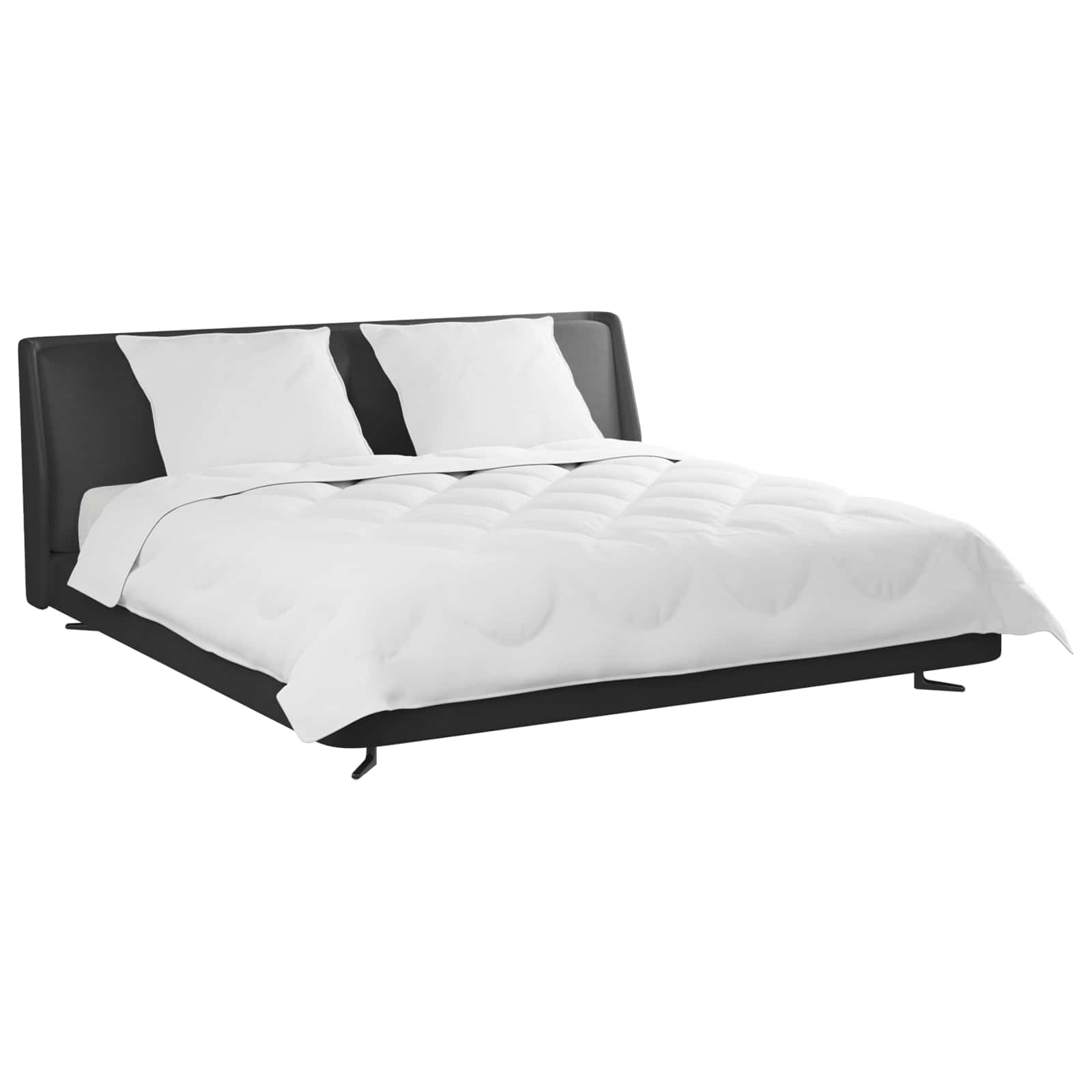 Ganzjahresbettdecke mit Kissen 3 pcs Weiß Mikrofaser