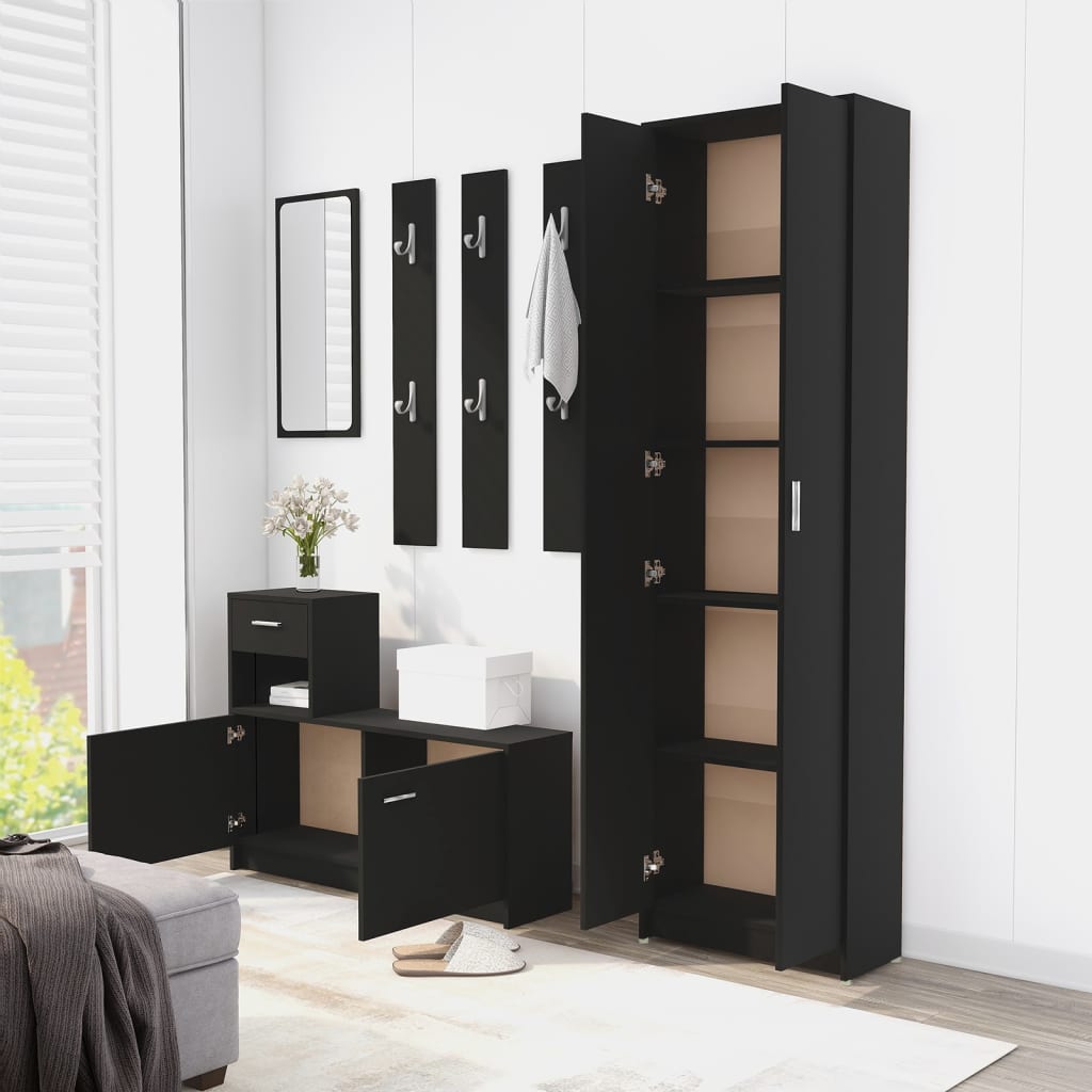 Garderobenschrank Weiß 55x25x189 cm Holzwerkstoff