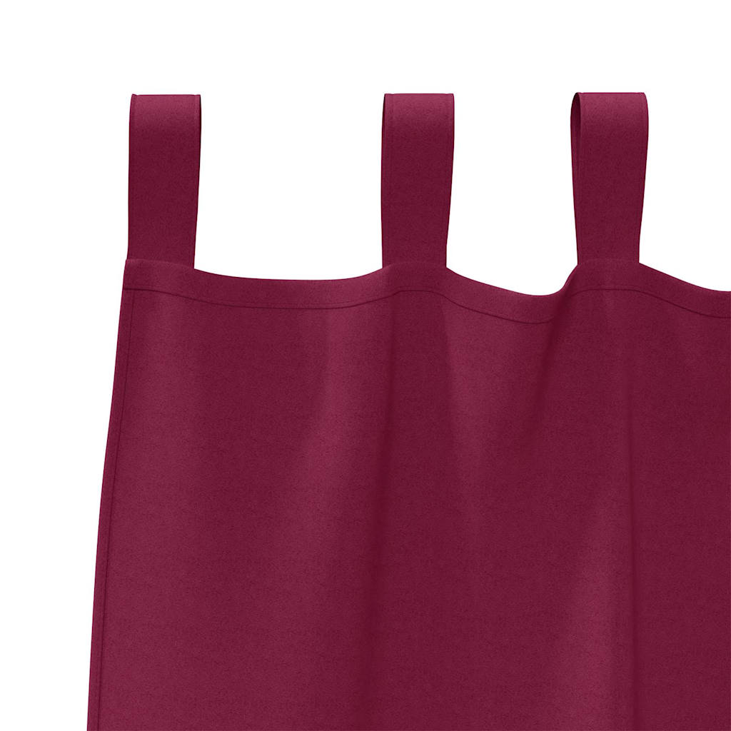 Verdunkelungs-Vorhänge mit Ringen 2 pcs Beige 140 x 140 cm