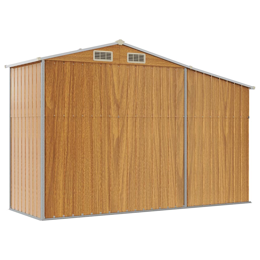 Gerätehaus Grün 277x192,5x179 cm Verzinkter Stahl