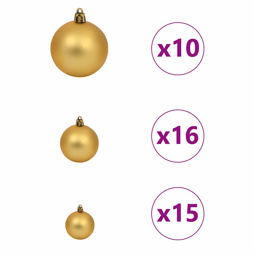 Künstlicher Weihnachtsbaum mit 150 LEDs mit Ständer Weiß 120 cm