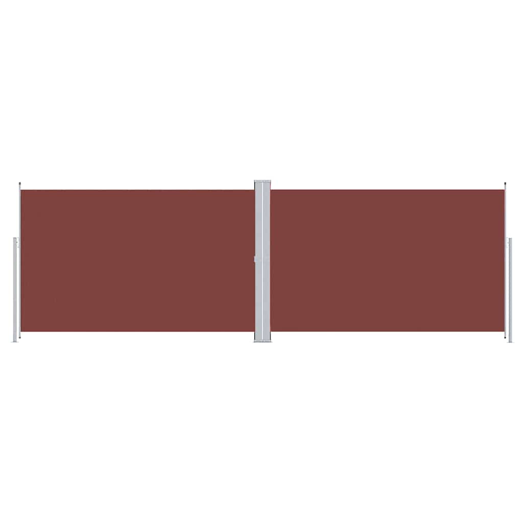 Ausziehbare Seitenmarkise 160×600 cm Braun