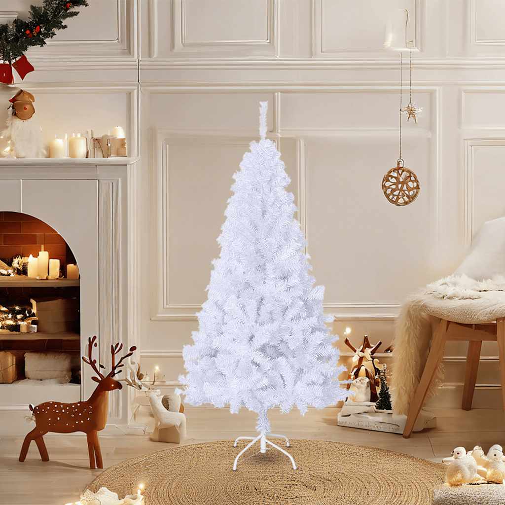 Künstlicher Weihnachtsbaum mit Dicken Zweigen Grün 150 cm PVC