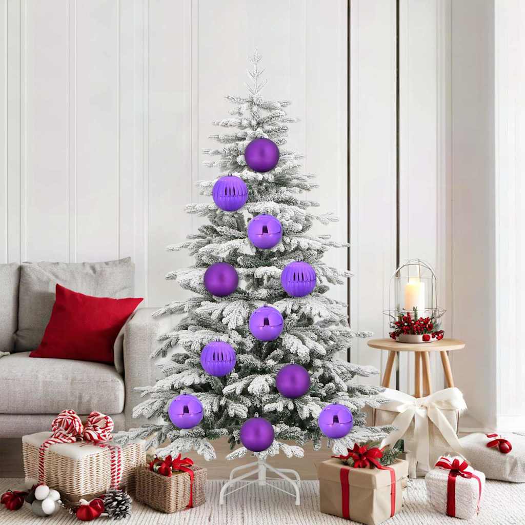 Weihnachtsbaumkugel Set XL 9 pcs Rot Kunststoff
