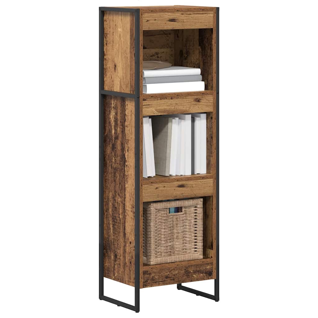 Bücherregal 2 pcs Schwarz Eichen-Optik 60 x 30 x 189,5 cm