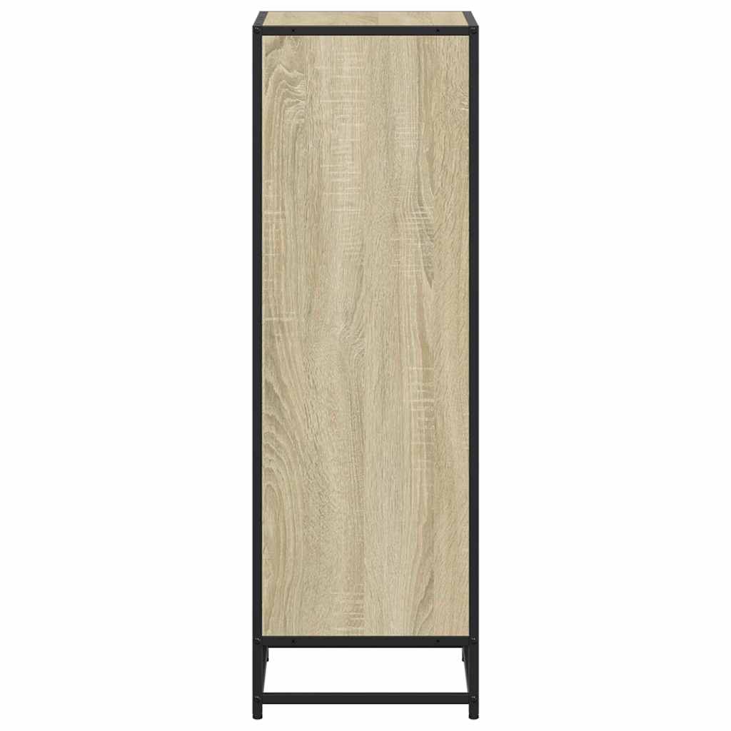 Bücherregal Schwarz 60x35x139 cm Holzwerkstoff