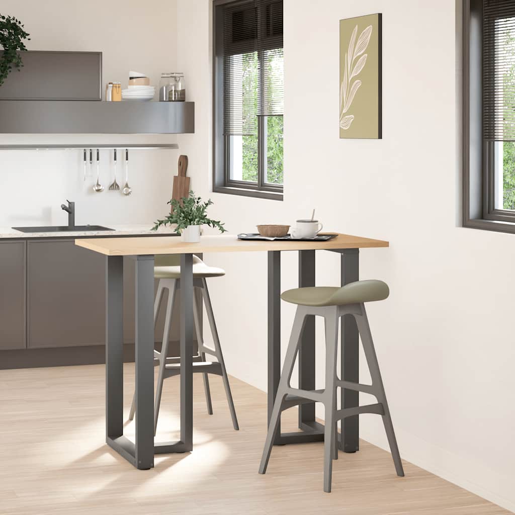 Couchtischbeine T-Form 2 Stk. Schwarz 30x25x(30-31) cm Stahl
