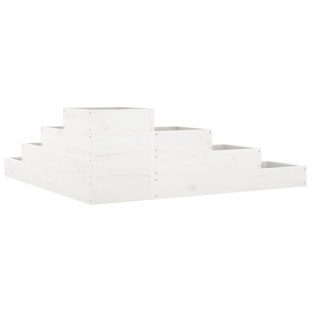 Pflanzentreppe 4 Stufen 80,5x79x36 cm Massivholz Kiefer