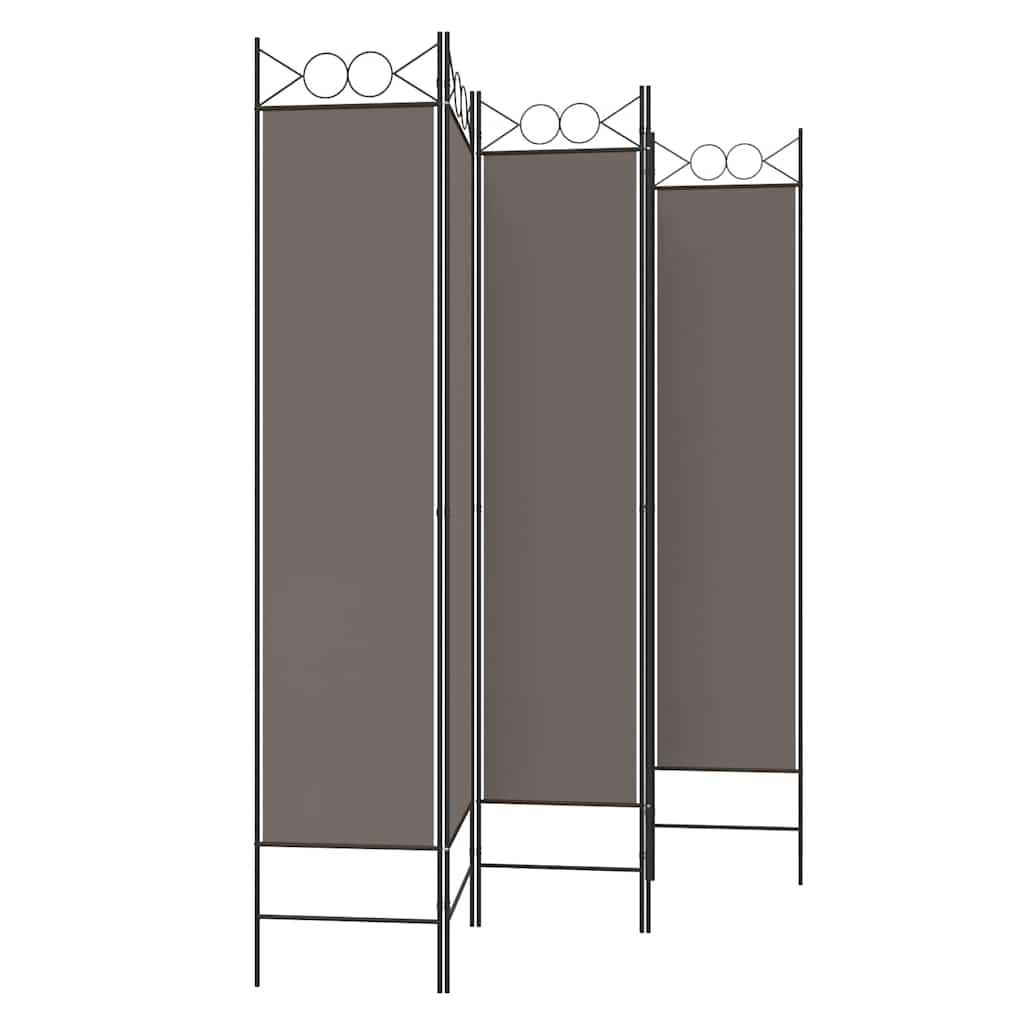 3-teiliger Raumteiler Beige 120 x 200 cm Stoff