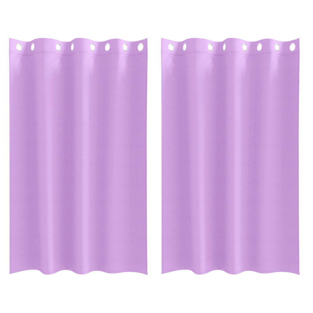 Verdunkelungs-Vorhänge mit Ringen 2 pcs Beige 140 x 140 cm
