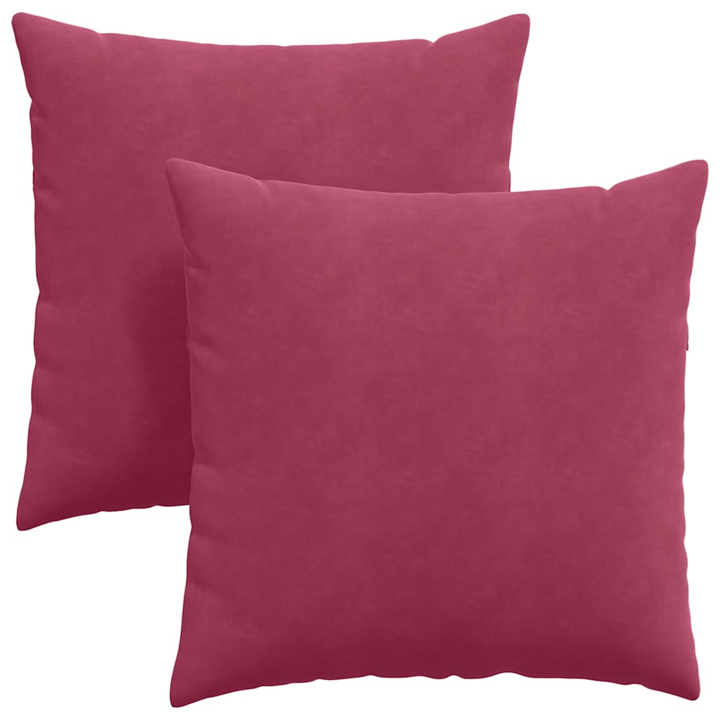 Sofakissen 2 Stück Blau 50 x 30 cm Cordstoff