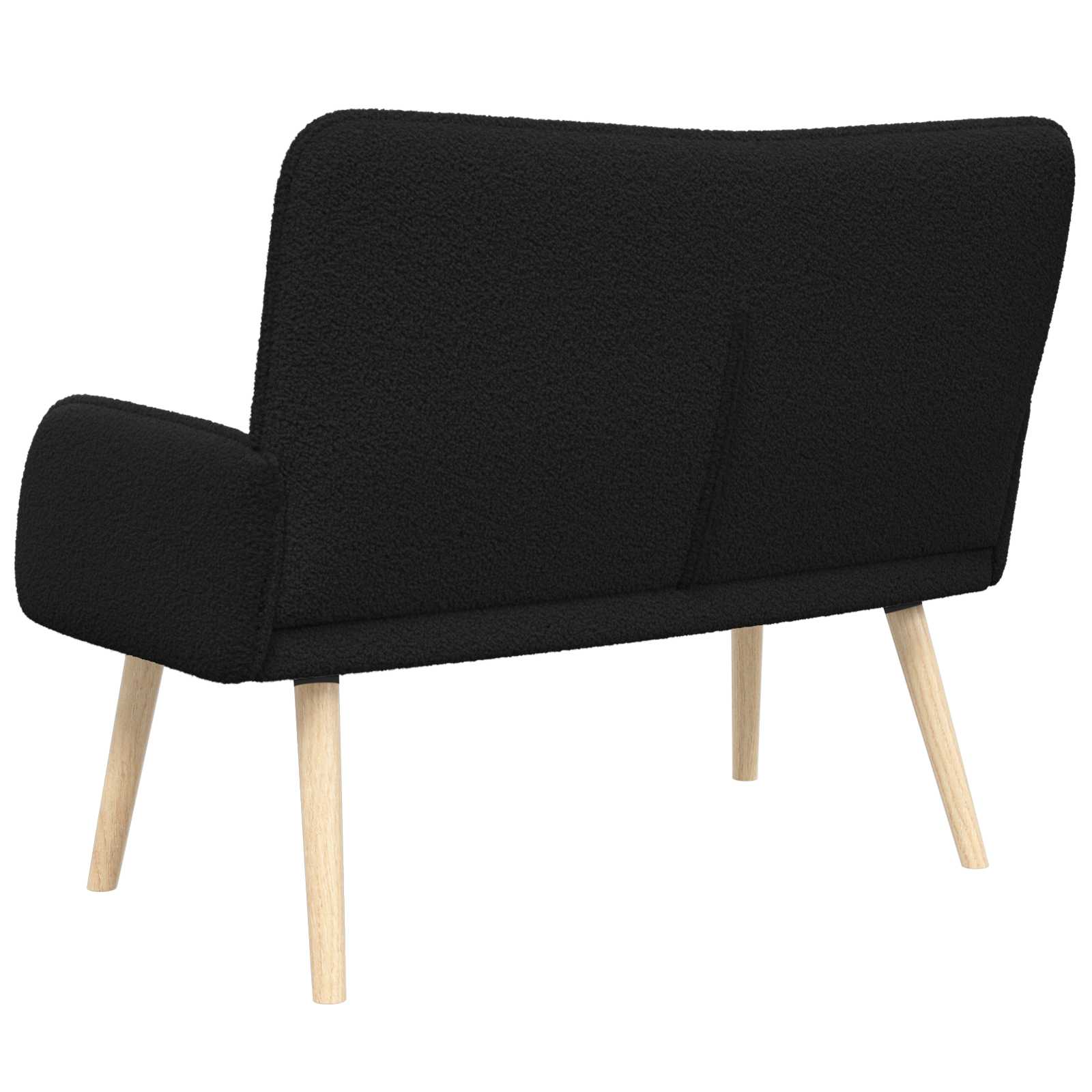 2-Sitzer Sofa Hellgrau 115 x 61 x 87 cm Bouclé