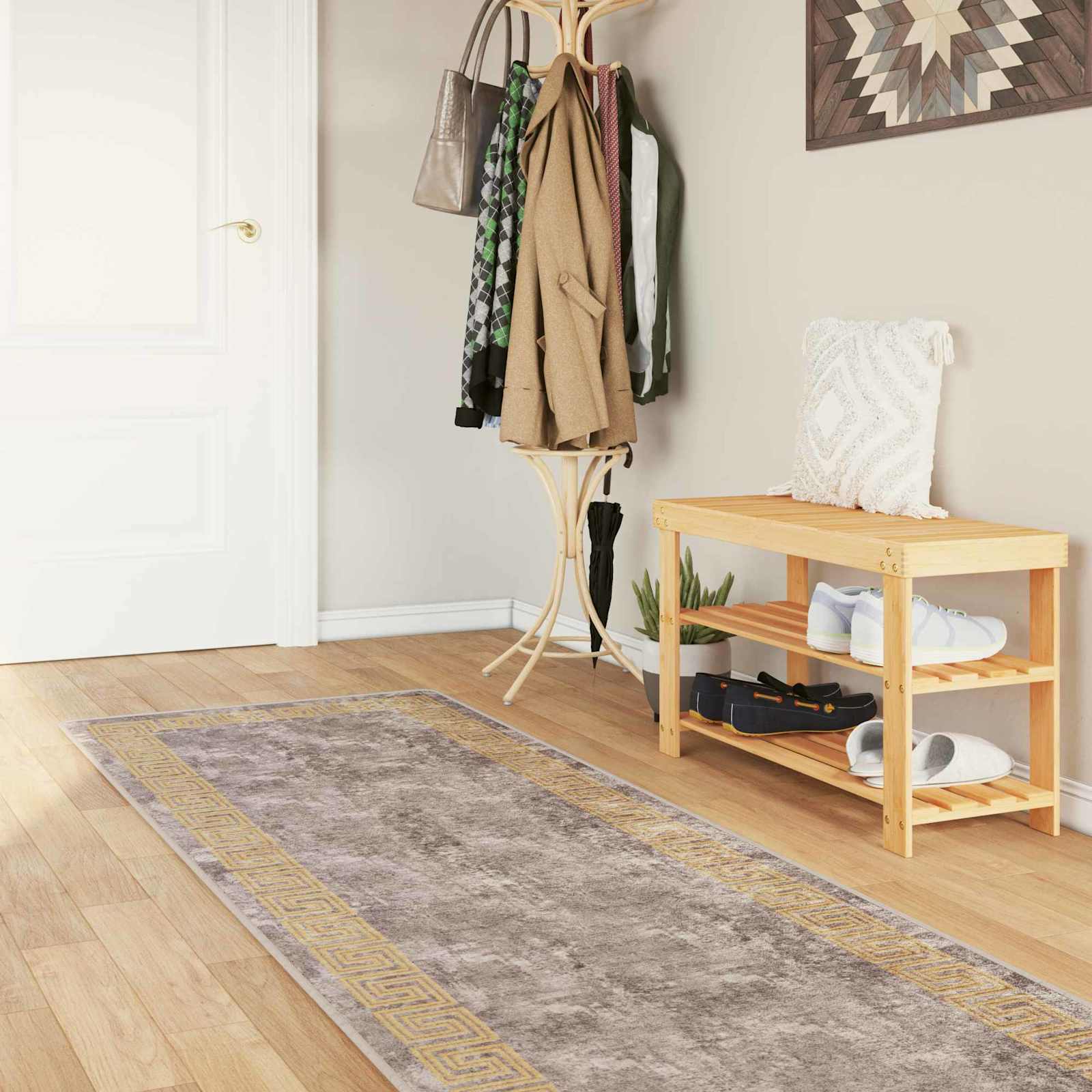 Teppich Waschbar Mehrfarbig 160x230 cm