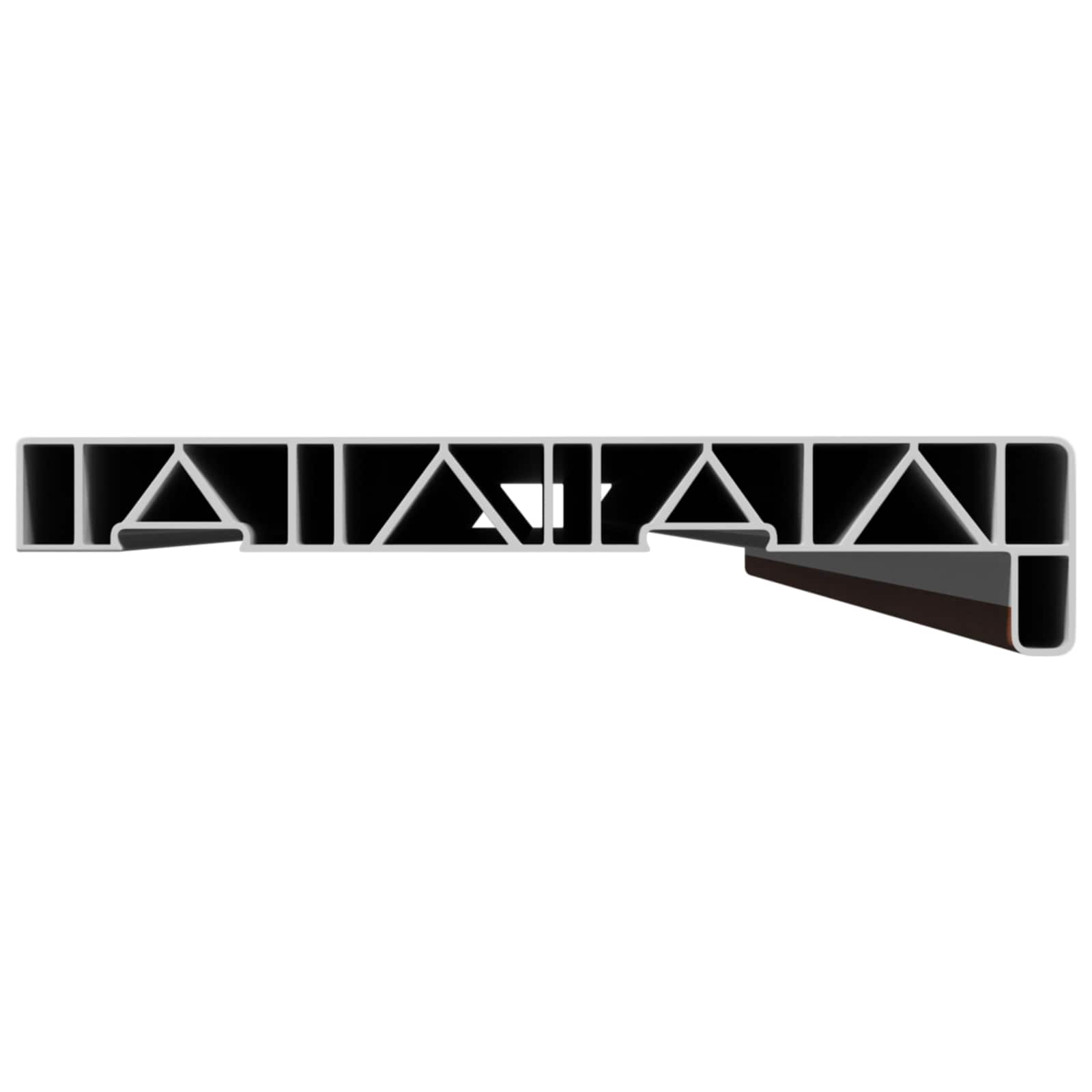 Fensterbank Weiß 60 x 10 x 4,5 cm PVC