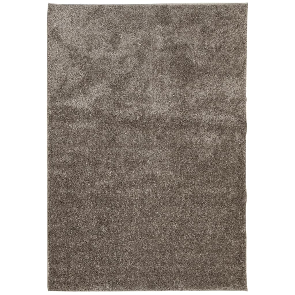 Teppich ISTAN Hochflor Glänzend Anthrazit 100x200 cm