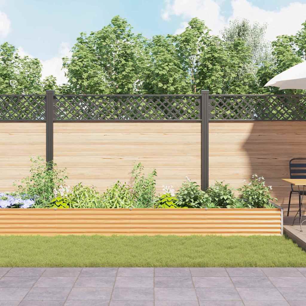 Garten-Hochbeet 100 x 50 x 36 cm Cortenstahl