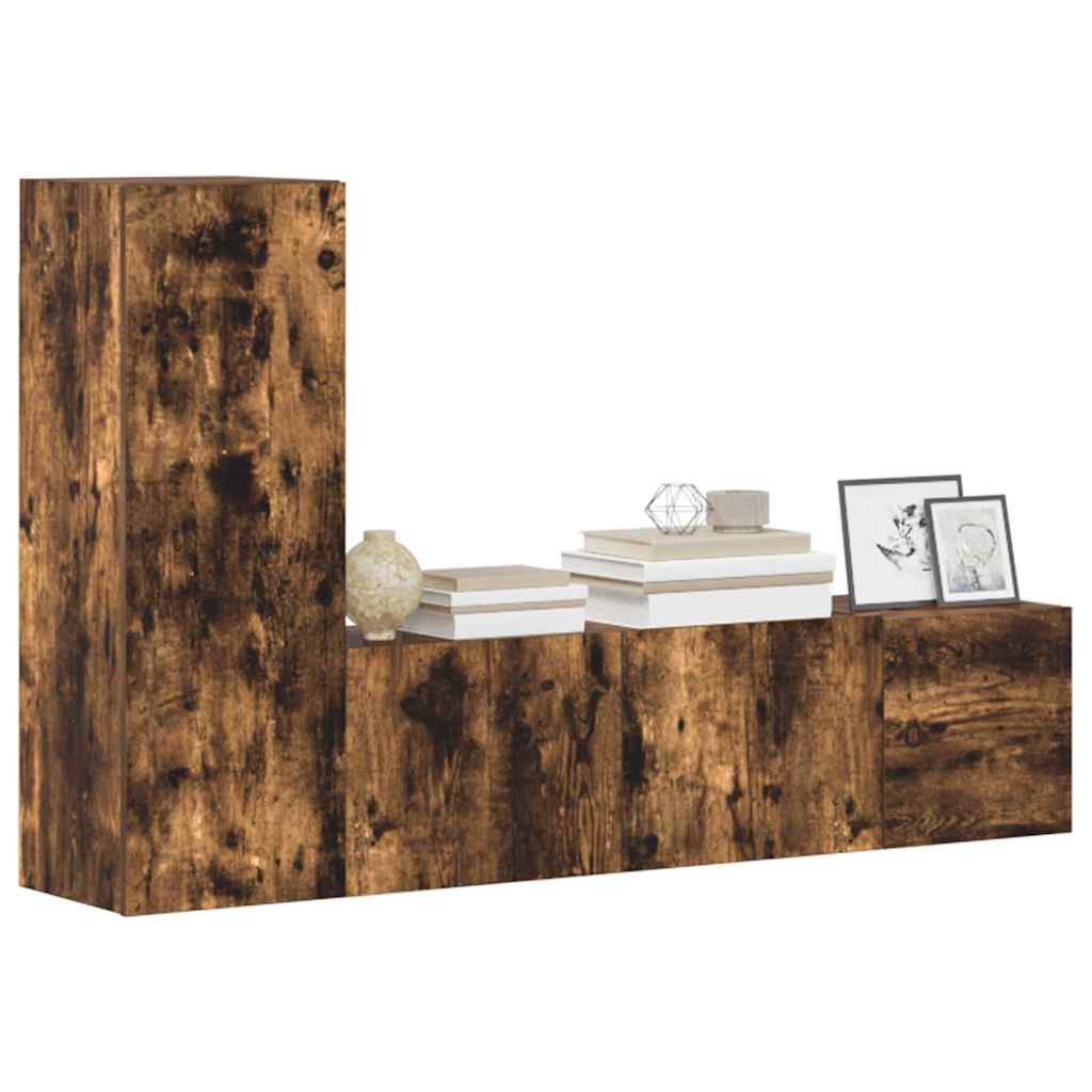 5-tlg. TV-Schrank-Set Weiß Holzwerkstoff