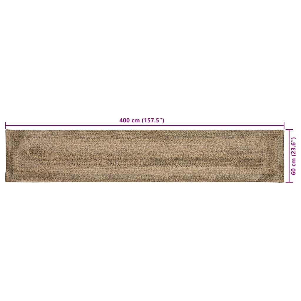 Bereichsteppiche Natürlich und Weiß 60 x 110 cm Jute