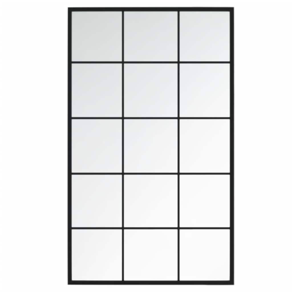 Wandspiegel Schwarz 60x40 cm Metall