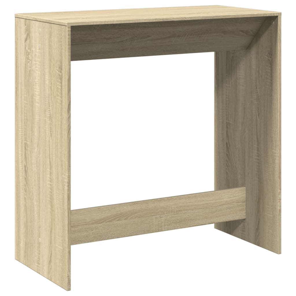 Bartisch Schwarz Eichen-Optik 102 x 50 x 103,5 cm Holzwerkstoff
