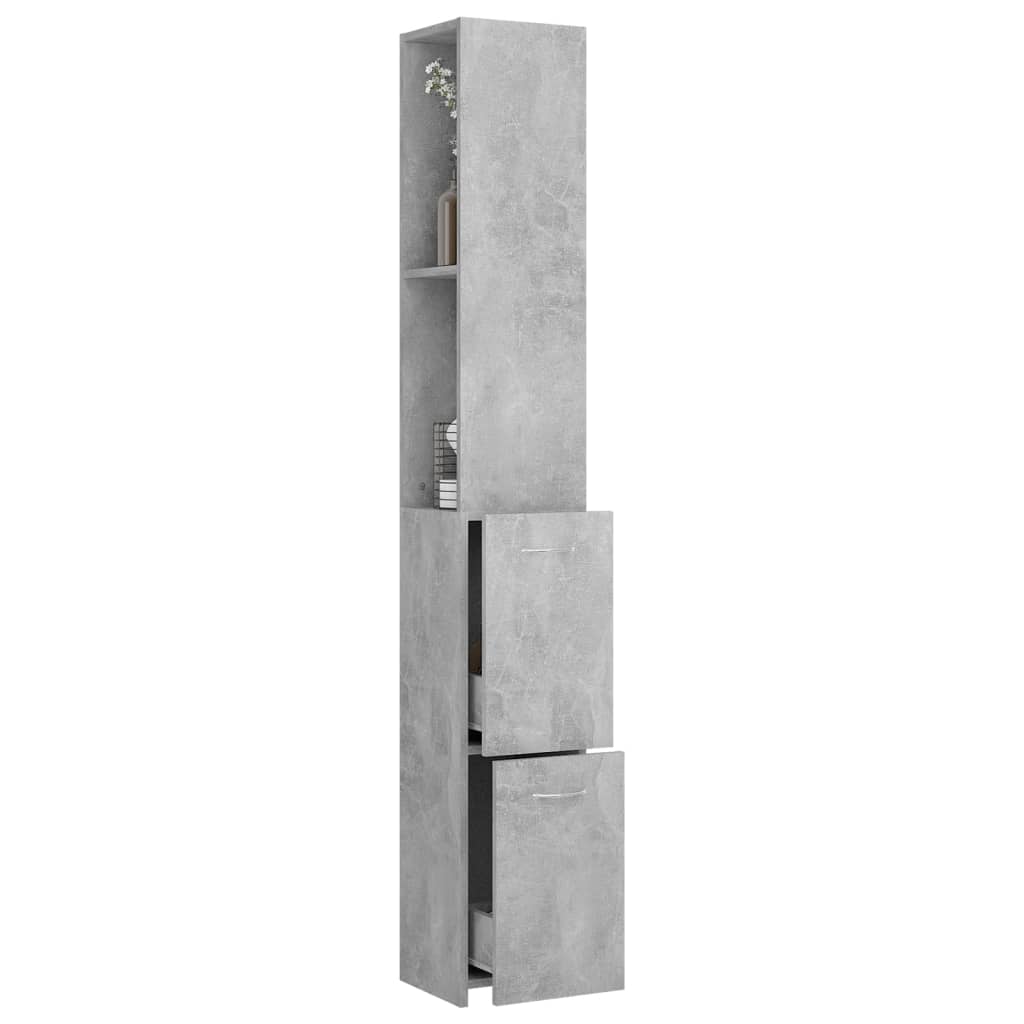 Badschrank Weiß 25x26,5x170 cm Holzwerkstoff
