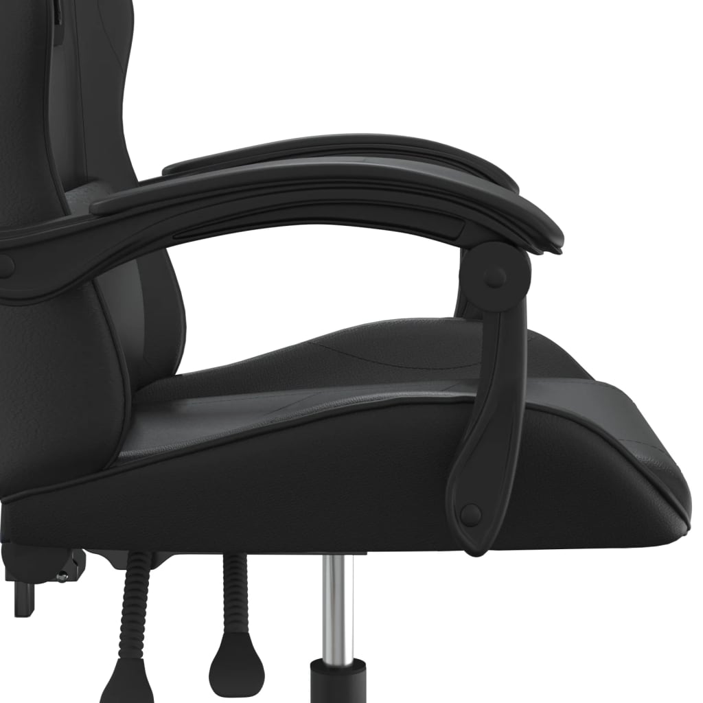 Gaming-Stuhl Drehbar Schwarz und Grün Kunstleder