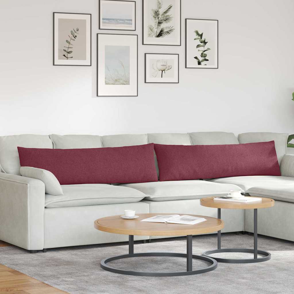 Sofakissen 2 pcs Hellgrau 50 x 30 cm Stoff
